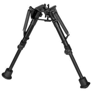 Harris 1A2-BR2 Quick Adjust Bipod - 6"-9", Sling Swivel Stud, Black (1A2-BR2)