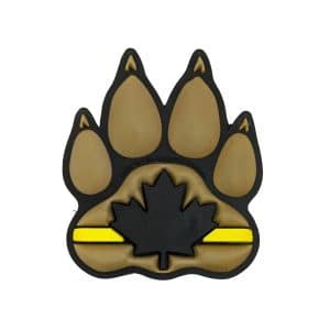 Tactical Innovations Patch - K9 Thin Yellow Line, Black & Tan (MP1-K9TYL1)