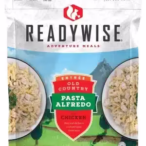 ReadyWise Adventure Meals - Old Country Pasta Alfredo With Chicken, 2 Servings, 150g (80-108)