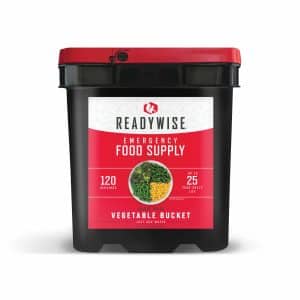 ReadyWise Emergency Food Supply - Vegetable Bucket, 120 Serving (CARW40-62120)