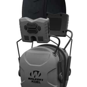 Walker's XCEL - Digital Electronic Muffs, 26DB Noise Cancelling, Grey (GWP-XSEM-BT)