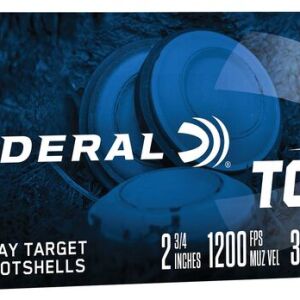 Federal Target Load - 12GA, 2-3/4", 1-1/8 oz, #7.5, Case of 100 (TG121007.5)