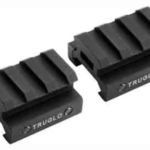 TRUGLO Riser Mount - Picatinney Style, 1/2"H, Aluminum, Black (TG8972B)