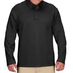 Propper I.C.E.® Performance Polo – Long Sleeve, Classic Fit, Split Hem (F5315) F5315-001 BLACK