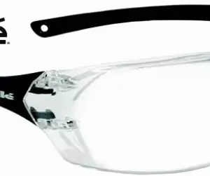 Bolle Safety Prism II Safety Glasses - Clear Lenses, Black Frame, Anti-Fog (40057)