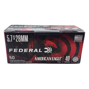 Federal American Eagle - 5.7x28mm, 40gr, FMJ, Box of 50 (AE5728A)