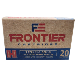 Hornady Frontier - 223 Rem, 55gr, HP Match, Box of 20 (FR140)
